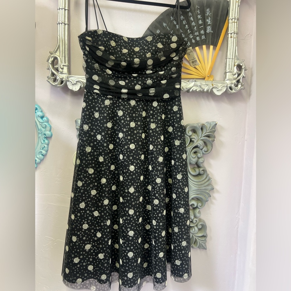 Jessica Howard tulle cocktail Polka Dots